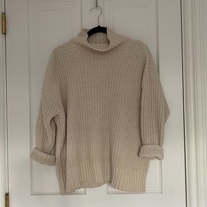 Cute oversized knit turtleneck